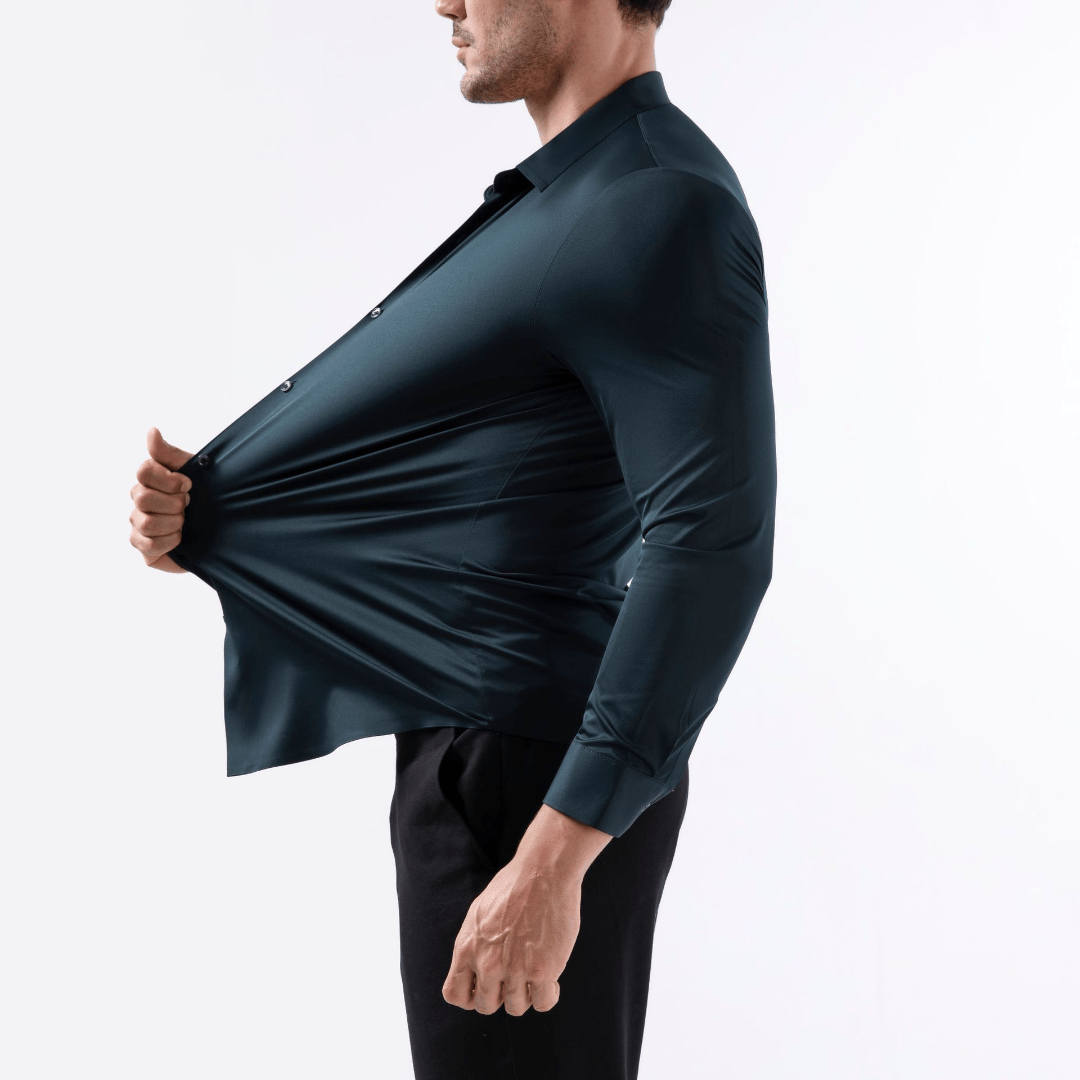 The "Infinite" Performance Shirt | 4-Way Stretch & Zero-Iron