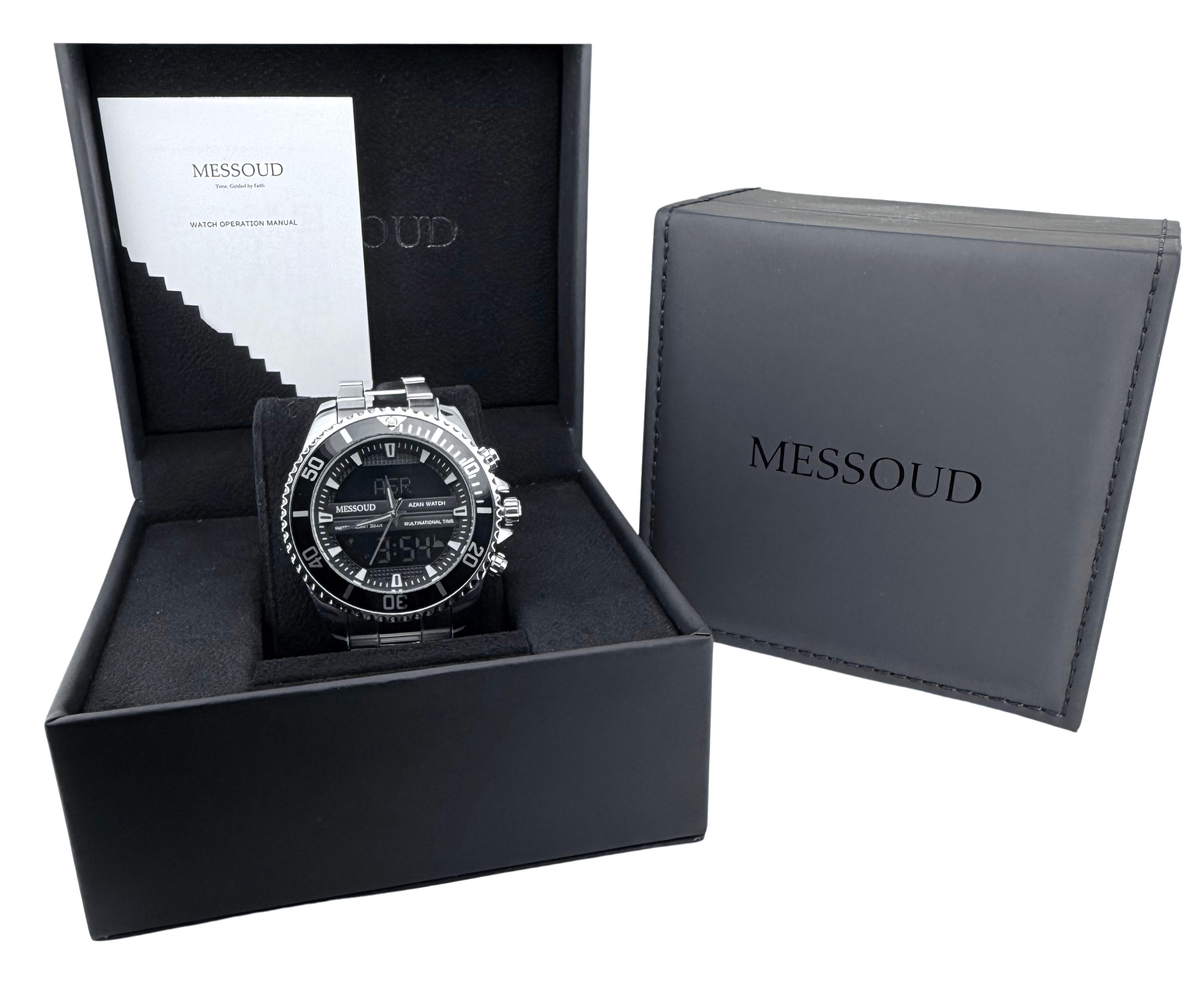 Azan watch - Obsidian Steel