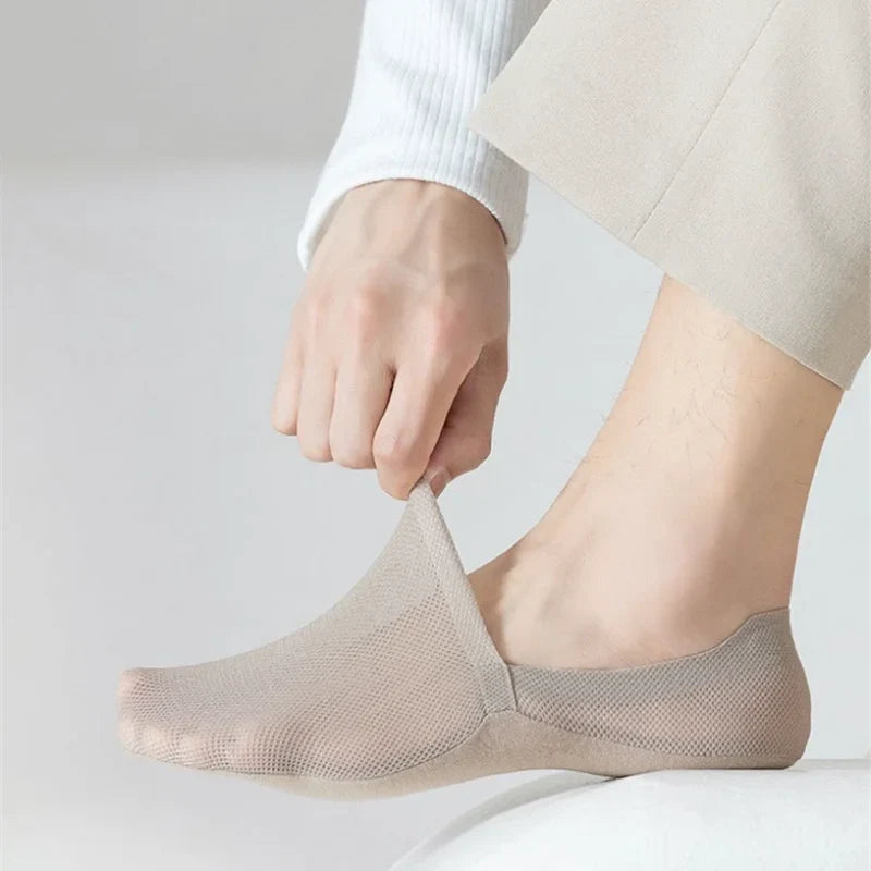 Usynlige åndbare anti-slip sokker