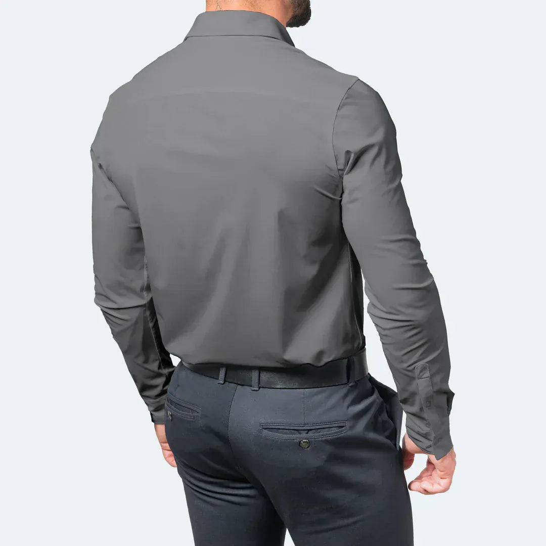 The "Infinite" Performance Shirt | 4-Way Stretch & Zero-Iron