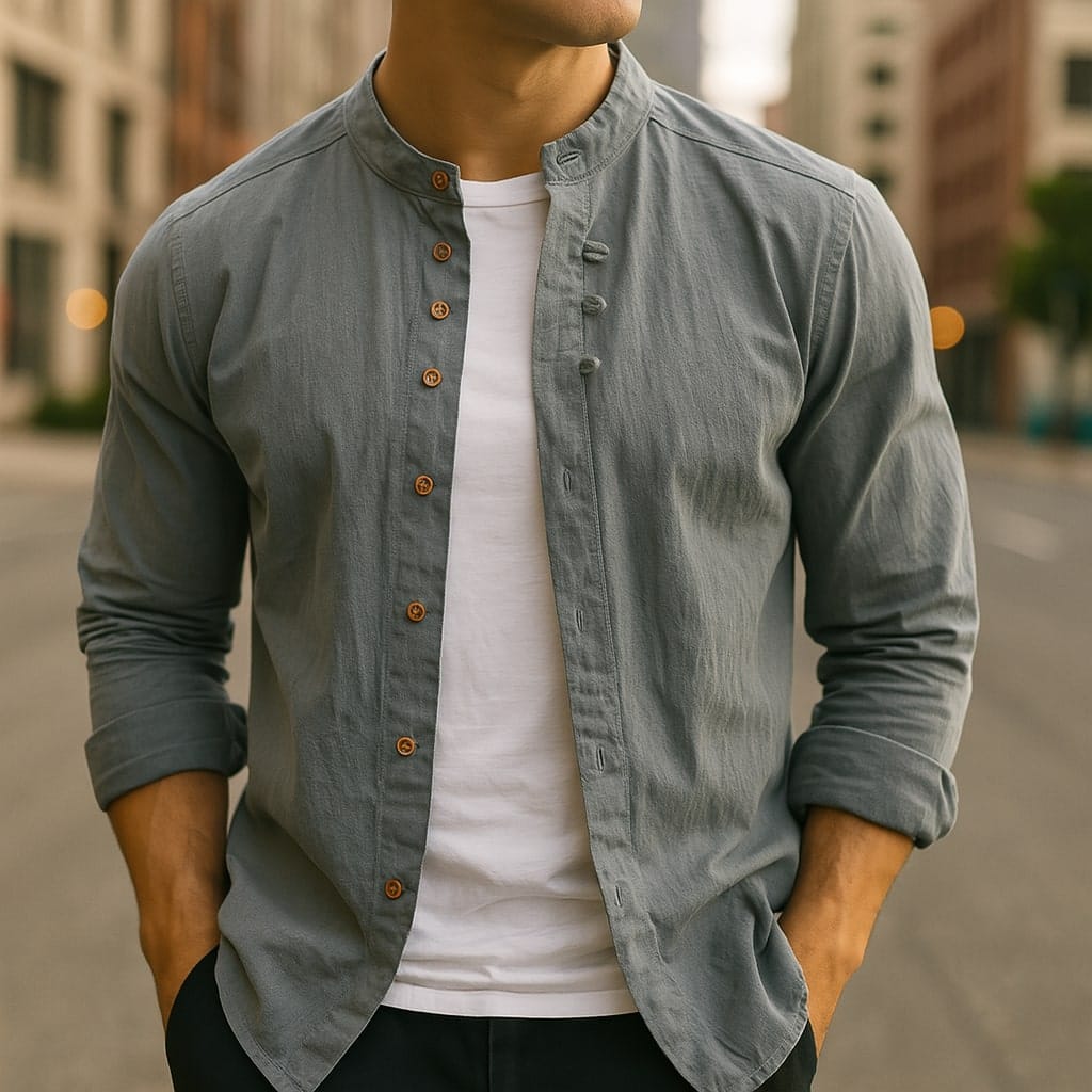 Hiro Linen-Cotton Shirt