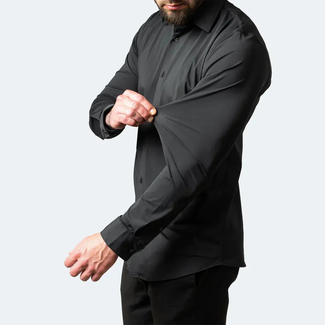The "Infinite" Performance Shirt | 4-Way Stretch & Zero-Iron