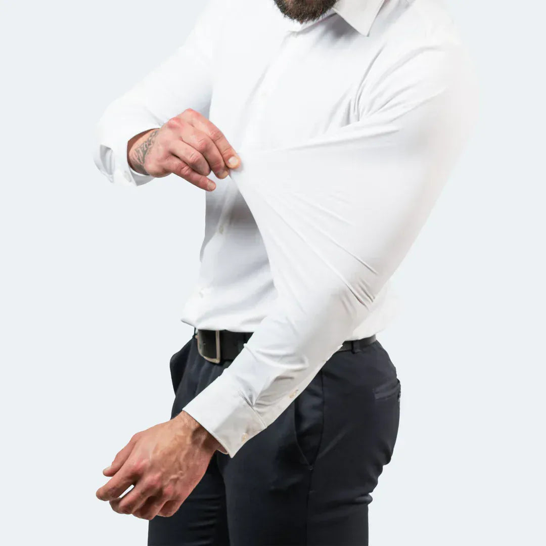 The "Infinite" Performance Shirt | 4-Way Stretch & Zero-Iron