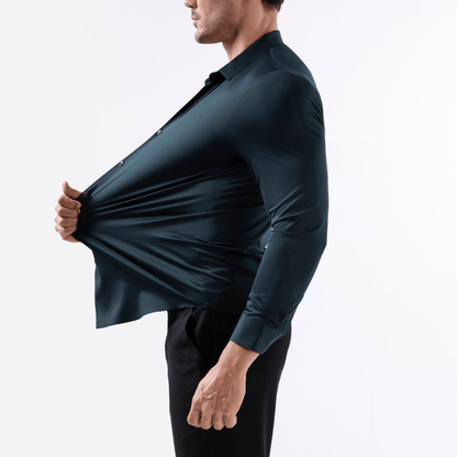 The "Infinite" Performance Shirt | 4-Way Stretch & Zero-Iron