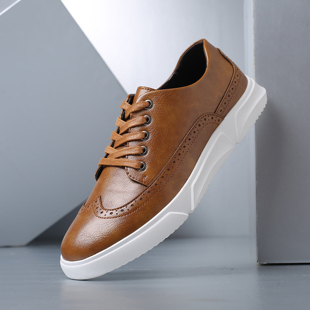 Zapatillas brogue de cuero Calver