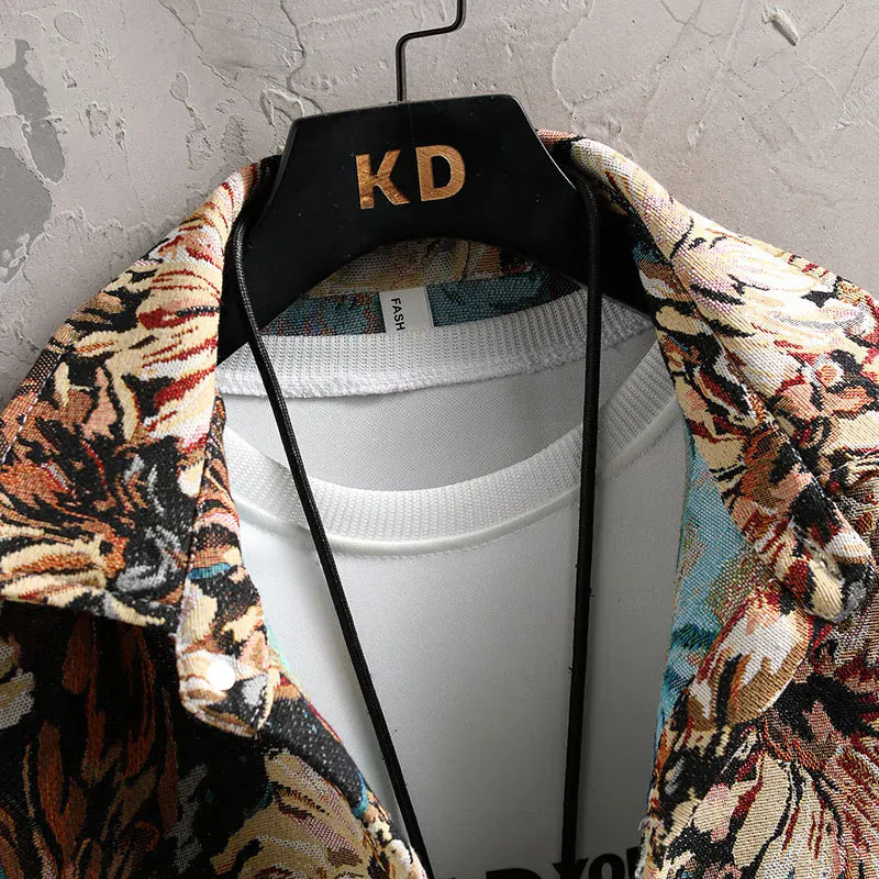 Majestetisk blomsterskjorte