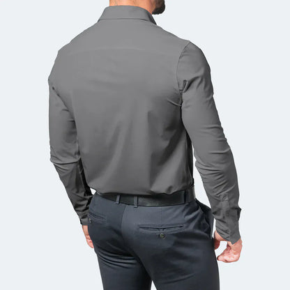 The "Infinite" Performance Shirt | 4-Way Stretch & Zero-Iron