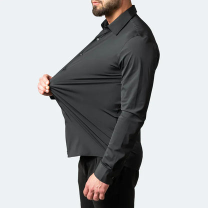 The "Infinite" Performance Shirt | 4-Way Stretch & Zero-Iron