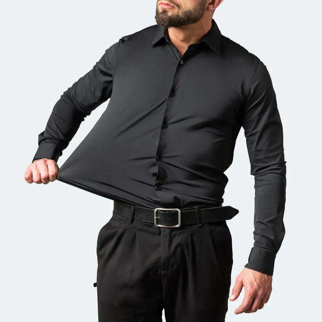 The "Infinite" Performance Shirt | 4-Way Stretch & Zero-Iron